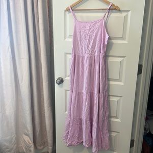 Lilac Tiered Maxi Dress